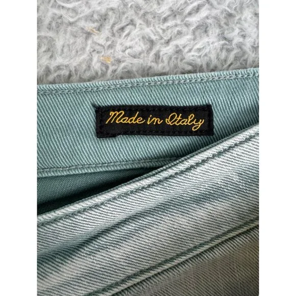 True Religion Womens Green Denim Shorts Sz 26 Cotton/Elastane NWT Made in Italy - Picture 11 of 16